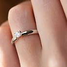 Помолвочное золотое кольцо с бриллиантом кб0413 от ювелирного магазина Оникс - 8