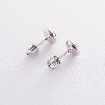 Золоті сережки-пусе﻿ти (син. сапфір) с06463 №3