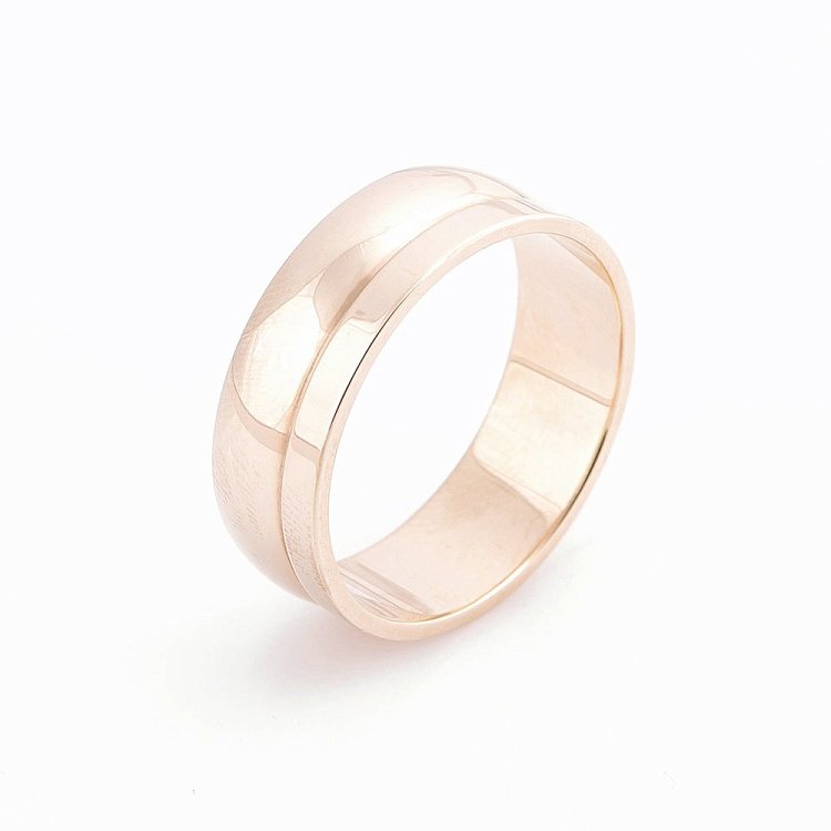 Золота обручка - фігурне обрю00088 від ювелірного магазину Онікс