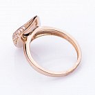 Золотое кольцо с фианитами к04974 от ювелирного магазина Оникс - 1