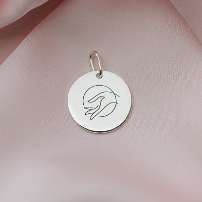 Срібний кулон "Дотик" 132724прик №3