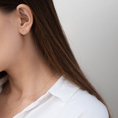 Кольє "Гармонія" в жовтому золоті кол01676 №5