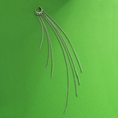 Срібна сережка - каффа "Тільда" 123194 №8