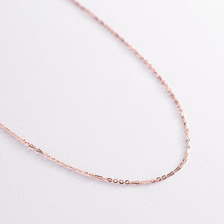 Колье - цепочка в красном золоте ц00397 от ювелирного магазина Оникс - 4