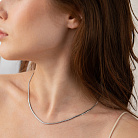 Кольє "Gisele" у білому золоті (снейк - 2 мм) ц00327-2,0 от ювелирного магазина Оникс - 5