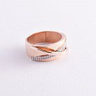 Золотое кольцо (фианиты) к05017 от ювелирного магазина Оникс