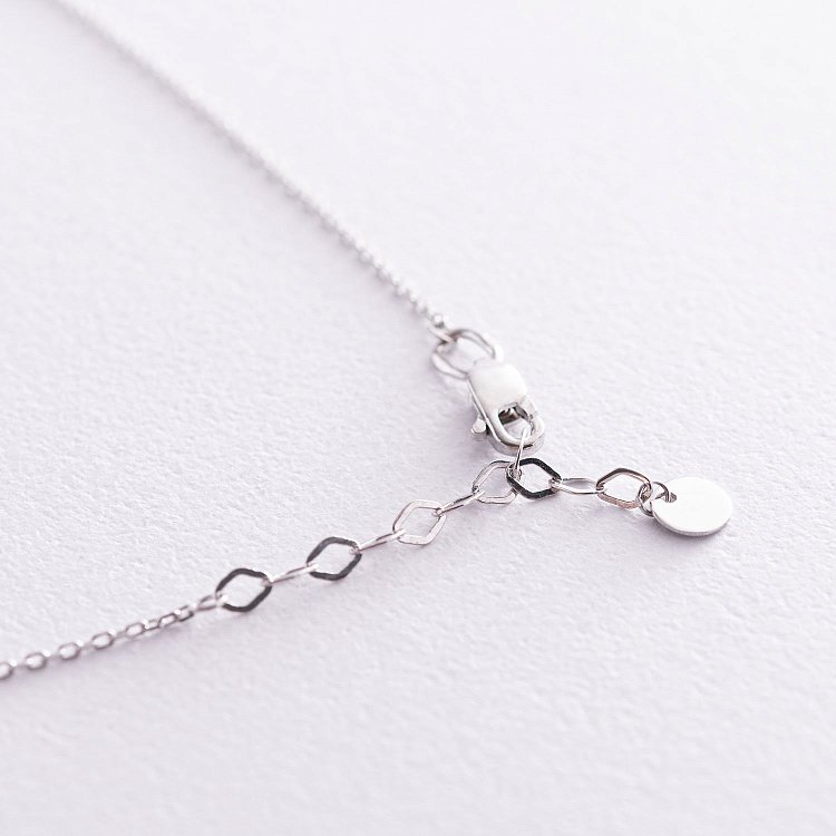 Колье "Монетки" в белом золоте (5 шт) кол01433 от ювелирного магазина Оникс - 3