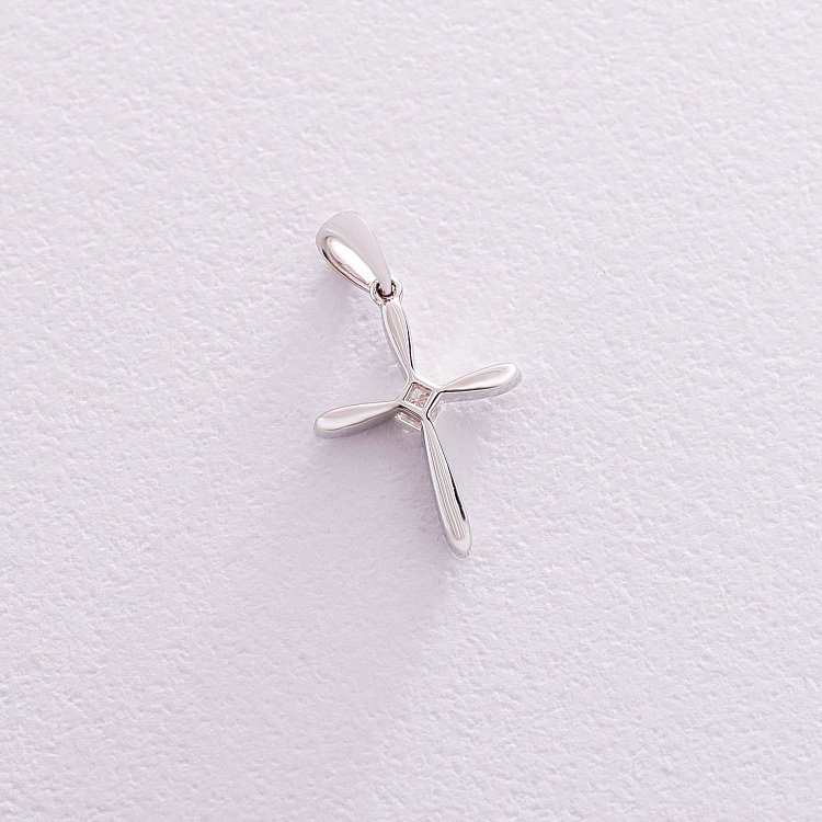 Золотой крестик (бриллиант) пб0190ri от ювелирного магазина Оникс - 2