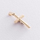 Крест с распятием (желтое золото) п03509 от ювелирного магазина Оникс - 1