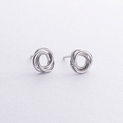 Серебряные серьги "Увлечение" 122754