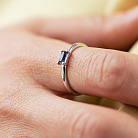 Серебряное кольцо с синтетическим сапфиром 1923/1р-HSPH от ювелирного магазина Оникс - 3