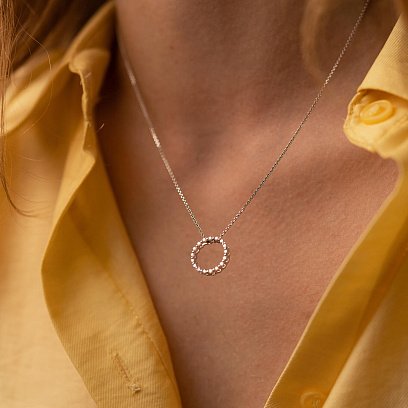 Золотое колье с бриллиантами колб0109z №5