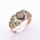 Золотое кольцо с натуральными камнями к05139 от ювелирного магазина Оникс