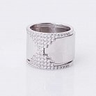Серебряное кольцо с фианитами 111880 от ювелирного магазина Оникс - 1