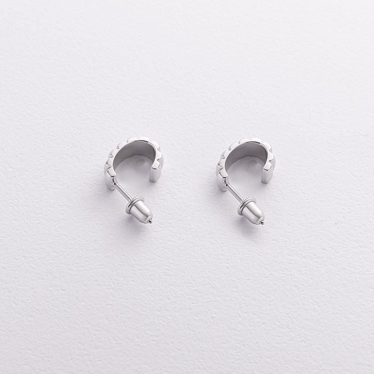 Срібні сережки - пусети "Darcy" 7312 від ювелірного магазину Онікс - 1