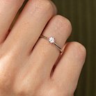 Помолвочное кольцо в белом золоте (бриллиант) кб0194 от ювелирного магазина Оникс - 3