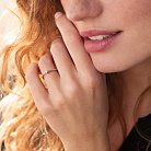 Помолвочное серебряное кольцо с фианитом 485 от ювелирного магазина Оникс - 1