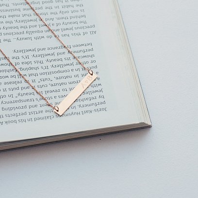 Золотое колье для гравировки "Реальная любовь" кол01368л №2