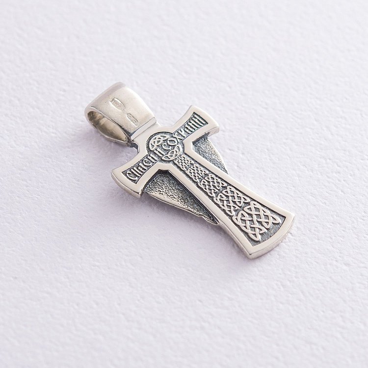 Православный крест "Ангел Хранитель. Спаси и сохрани" 131966 - 1 Православный крест "Ангел Хранитель. Спаси и сохрани" 131966 от ювелирного магазина Оникс - 1