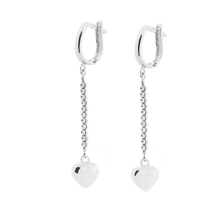 Золоті сережки "Сердечка" с05164 від ювелірного магазину Онікс - 1