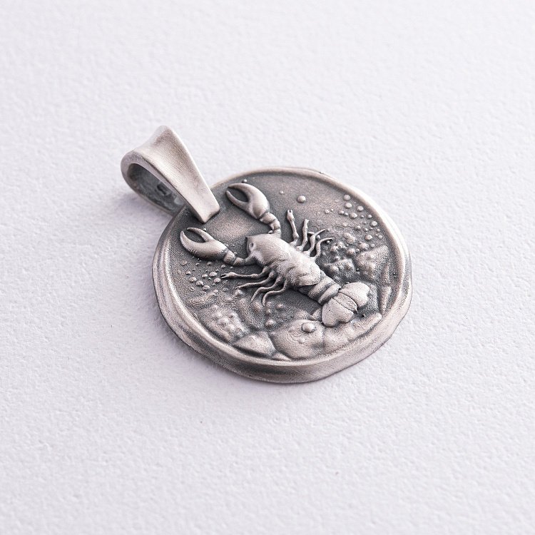 Серебряный кулон "Знак зодиака Рак" 133221рак от ювелирного магазина Оникс - 11