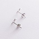 Срібні сережки - пусети "Зірочки" 122828 от ювелирного магазина Оникс - 2