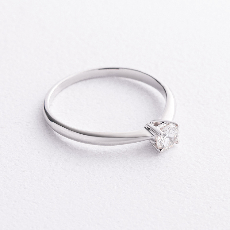 Помолвочное золотое кольцо с бриллиантом кб0693м от ювелирного магазина Оникс - 1