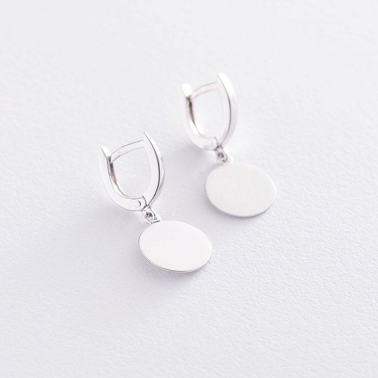 Золоті сережки Монетки с06754 від ювелірного магазину Онікс