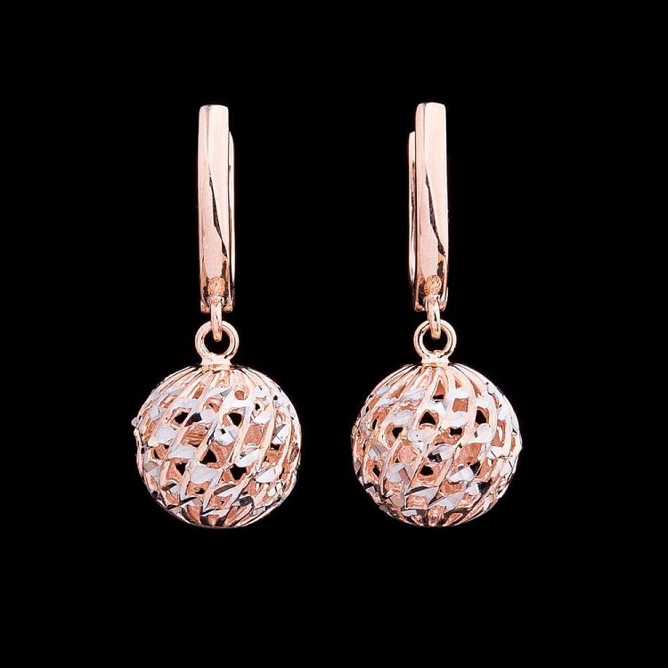 Золоті сережки "Кульки" с03730 від ювелірного магазину Онікс - 2