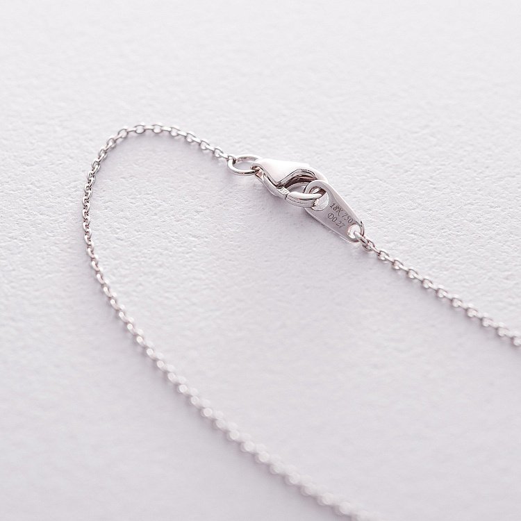 Золоте кольє "Квіточка" з діамантом колб0043lg від ювелірного магазину Онікс - 3