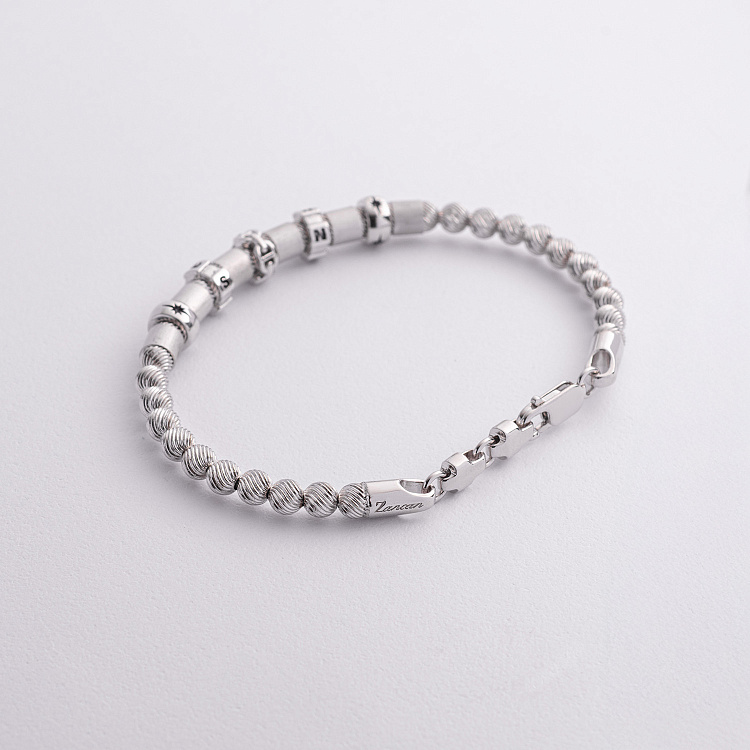 Срібний чоловічий браслет ZANCAN EXB746-B - 2 Срібний чоловічий браслет ZANCAN EXB746-B від ювелірного магазину Онікс - 2