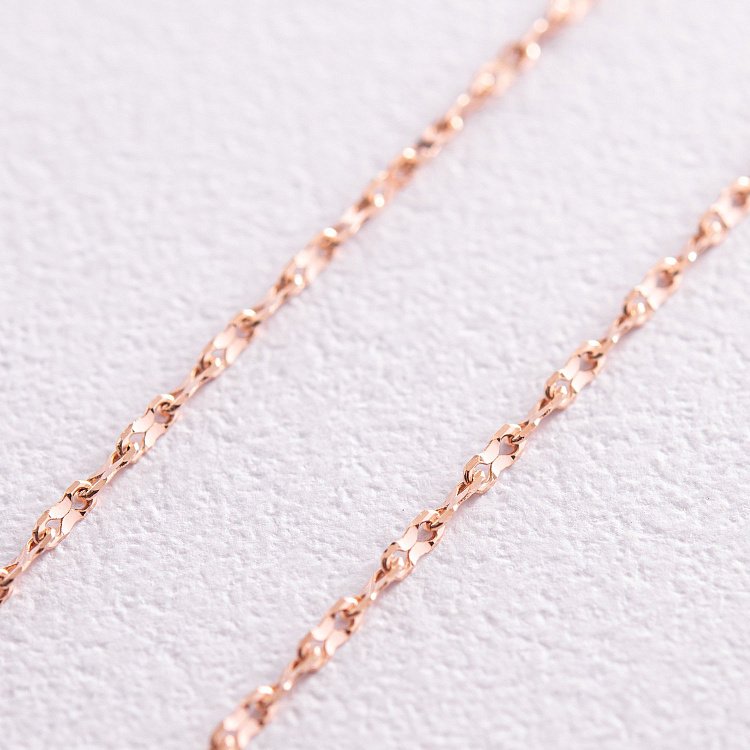 Цепочка в красном золоте ц00487 от ювелирного магазина Оникс - 2