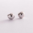 Срібні сережки "Кульки" 123129 от ювелирного магазина Оникс