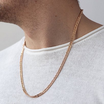 Цепочка золотая панцирное плетение (5 мм) ц00490-5 №2