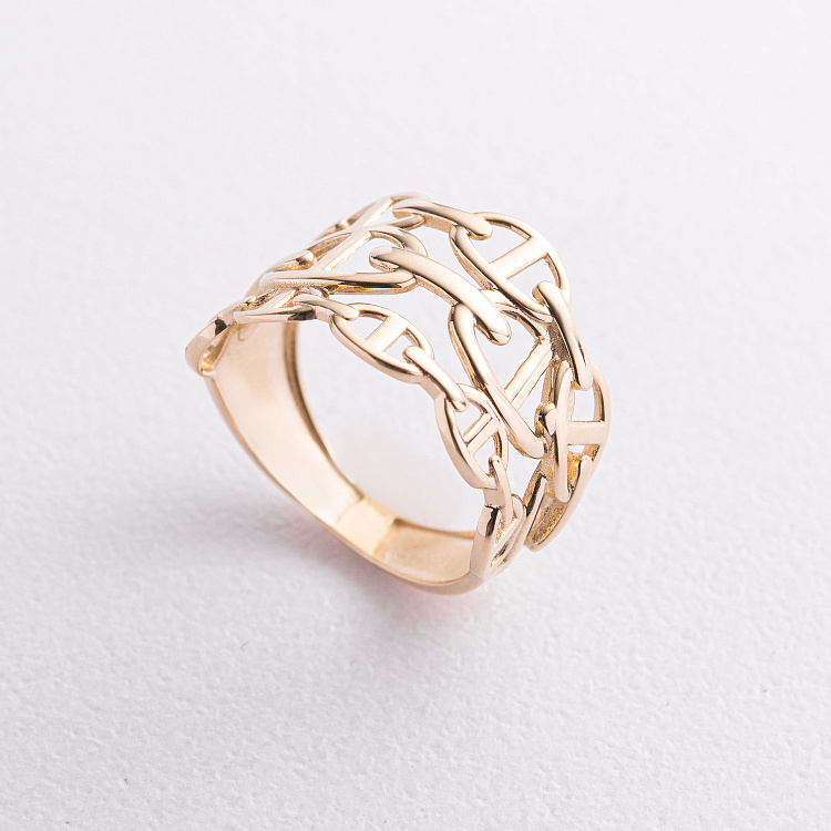 Кольцо "Helen" в желтом золоте к08442 от ювелирного магазина Оникс