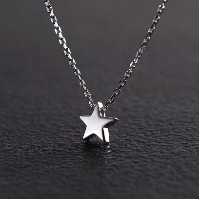 Серебряное колье "Звездочка" 908-01086