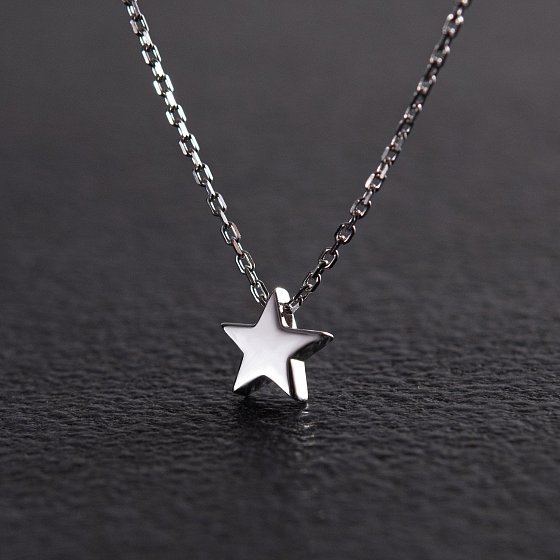Серебряное колье "Звездочка" 908-01086