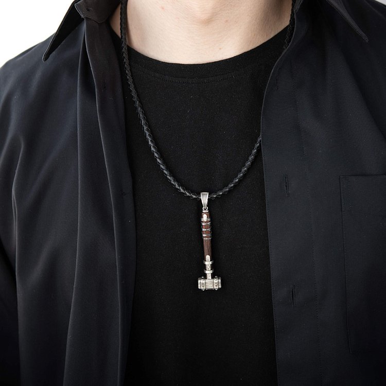 Серебряный кулон "Молот викинга" с эбеном 1116п от ювелирного магазина Оникс - 14