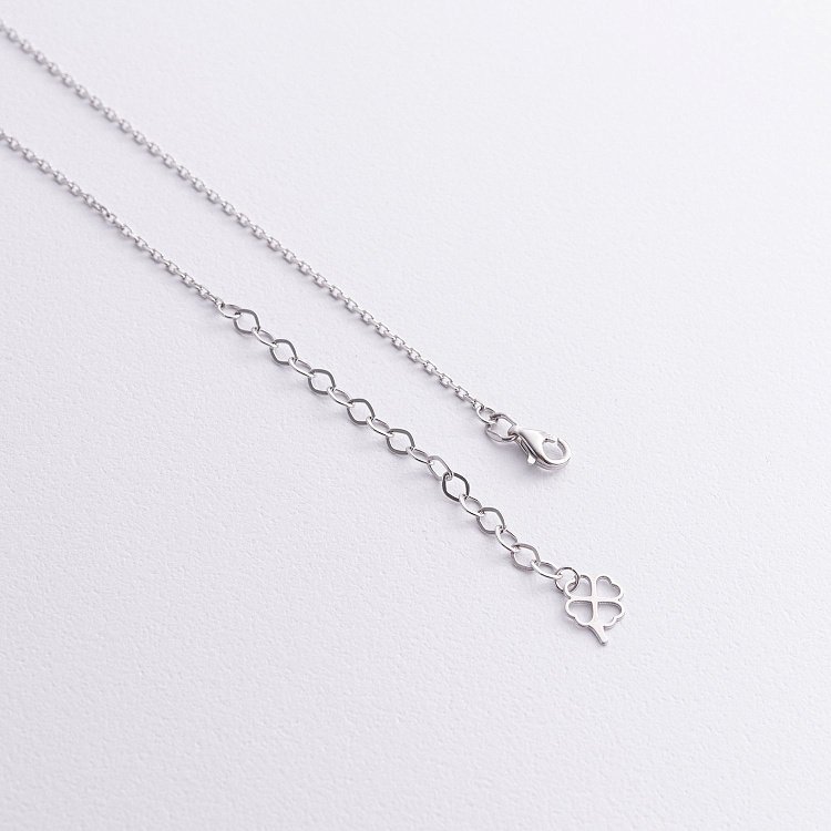 Срібне кольє "Конюшина" (перламутр) 181324 від ювелірного магазину Онікс - 4