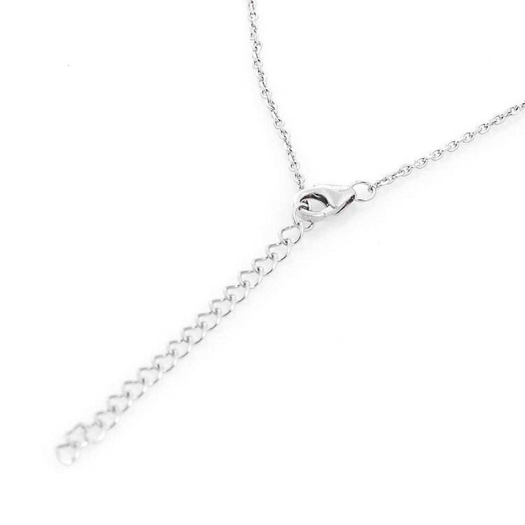 Серебряное колье "Крыло с жемчужиной" (фианитами) 18607 от ювелирного магазина Оникс - 7