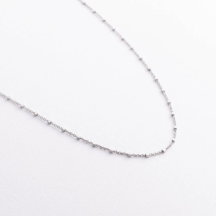 Серебряное колье "Кубики" 908-01596 от ювелирного магазина Оникс - 2