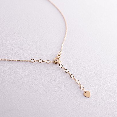 Колье "Самолетик" в желтом золоте кол02302 №7