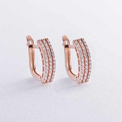 Золоті сережки з діамантами 32962421