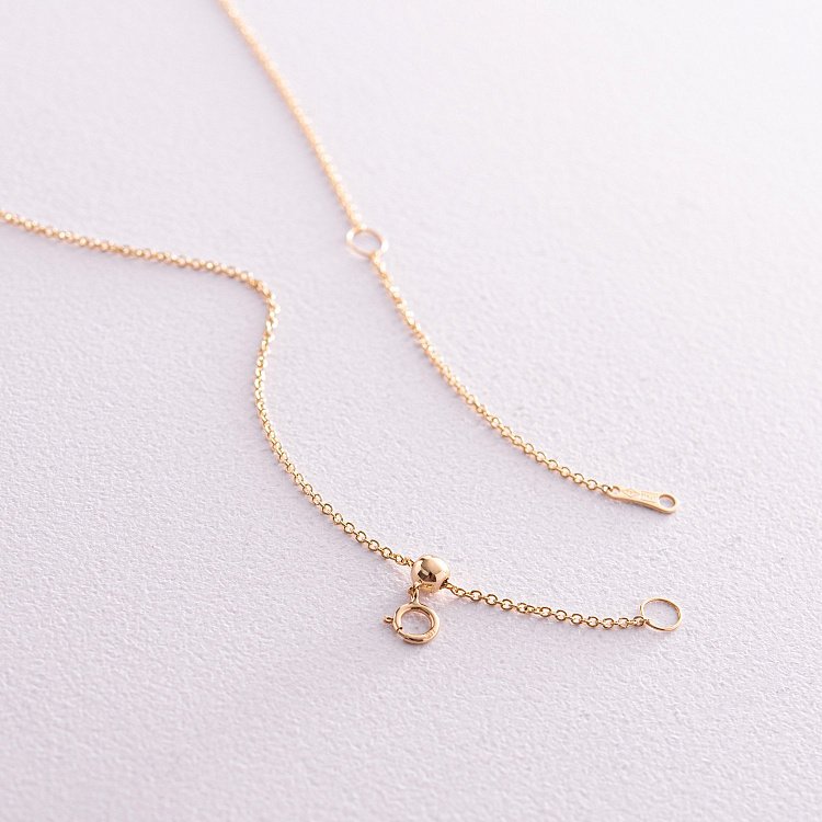 Золотое колье "Крестик" с бриллиантами колб0084са от ювелирного магазина Оникс - 5