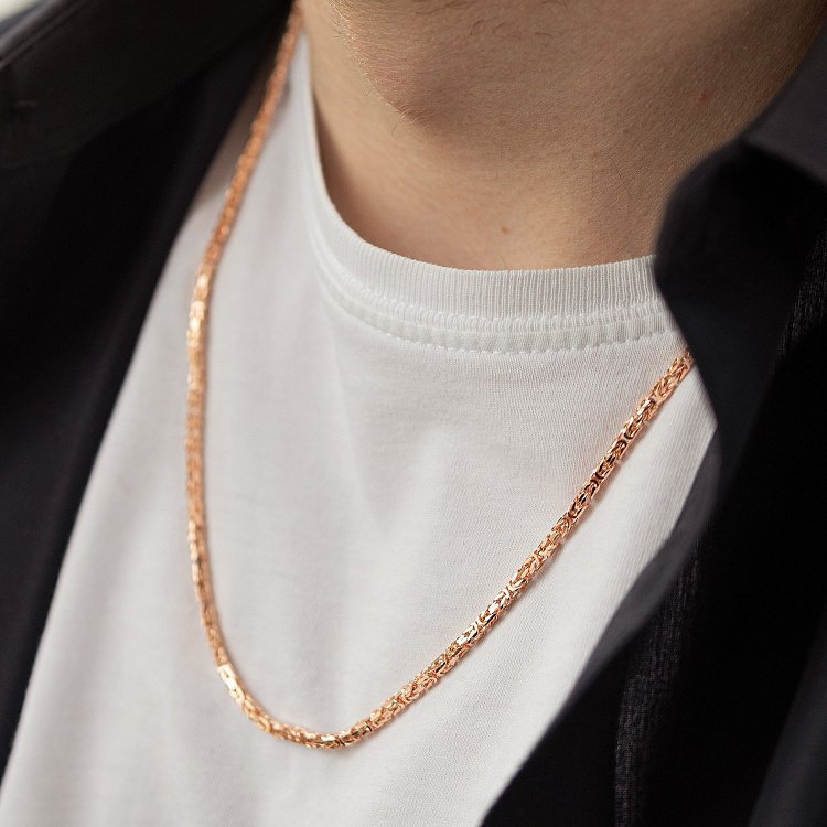 Мужская золотая цепочка ц00499 от ювелирного магазина Оникс - 4