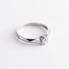 Помолвочное золотое кольцо с бриллиантом 219701121 от ювелирного магазина Оникс - 3