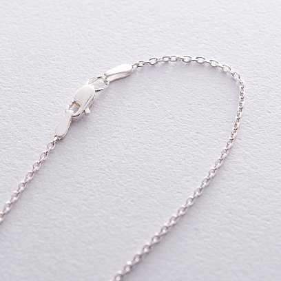 Серебряное колье с жемчужиной 181015 №3