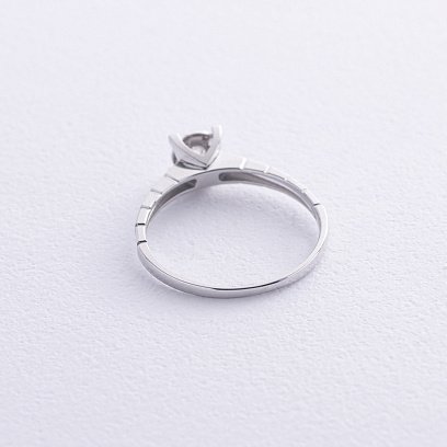 Помолвочное золотое кольцо с бриллиантом кб0516cha №5