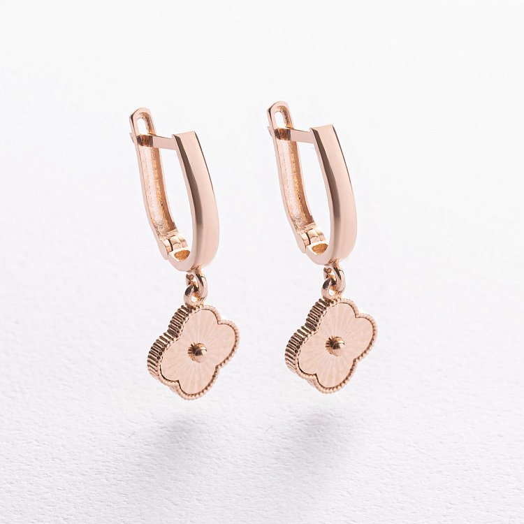 Золотые серьги "Клевер" с09711 от ювелирного магазина Оникс