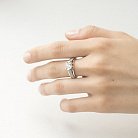 Помолвочное золотое кольцо (фианиты) к05367 от ювелирного магазина Оникс - 3